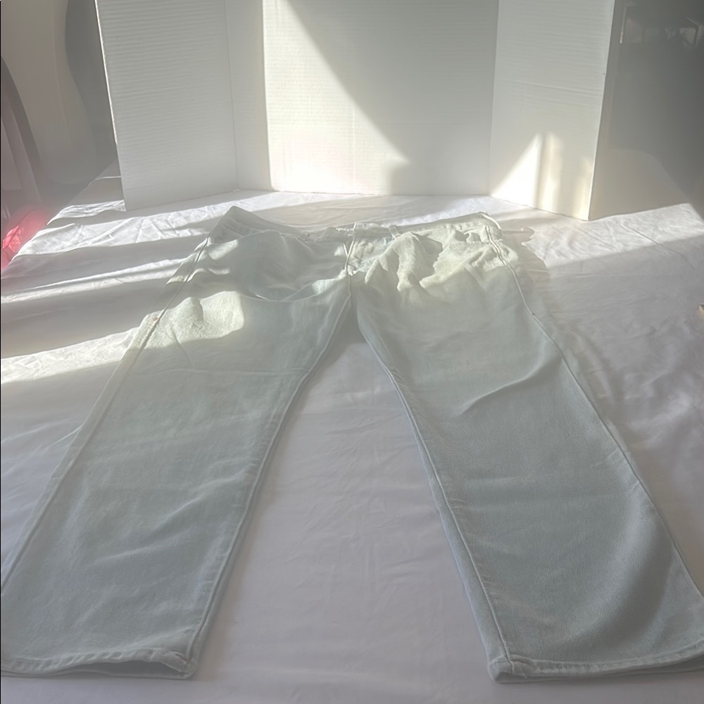 Men's Light Gray Straight Jeans